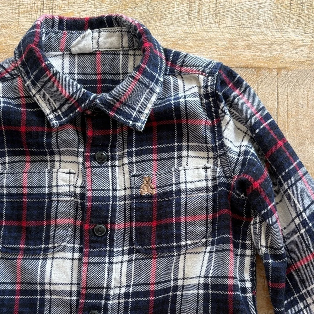 GAP Boys Plaid Flannel Shirt 3t